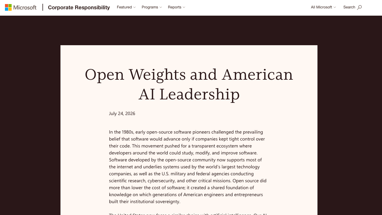 Uplevyl Signs the Open Weights and American AI Leadership Letter