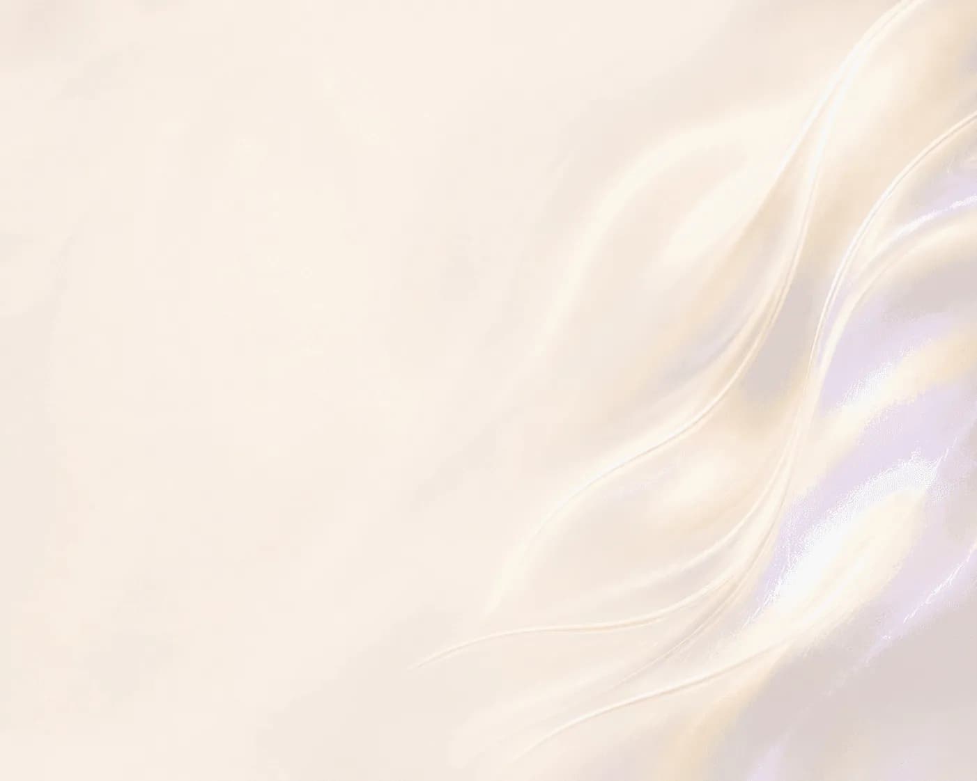 Cream silk folds with a faint violet sheen, the section backdrop